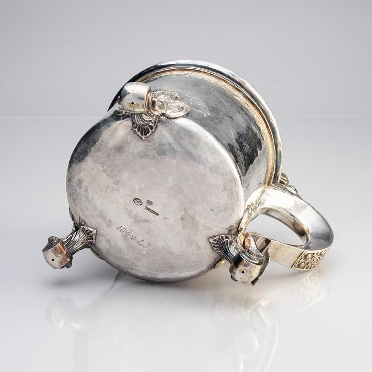 A Swedish  18th century parcel-gilt silver tankard, mark of Hans Langberg, Söderhamn 1770.