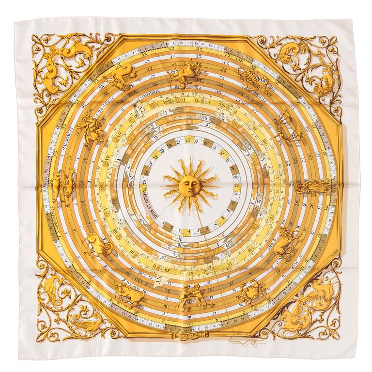 HERMÈS, scarf, "Dies et Hore".