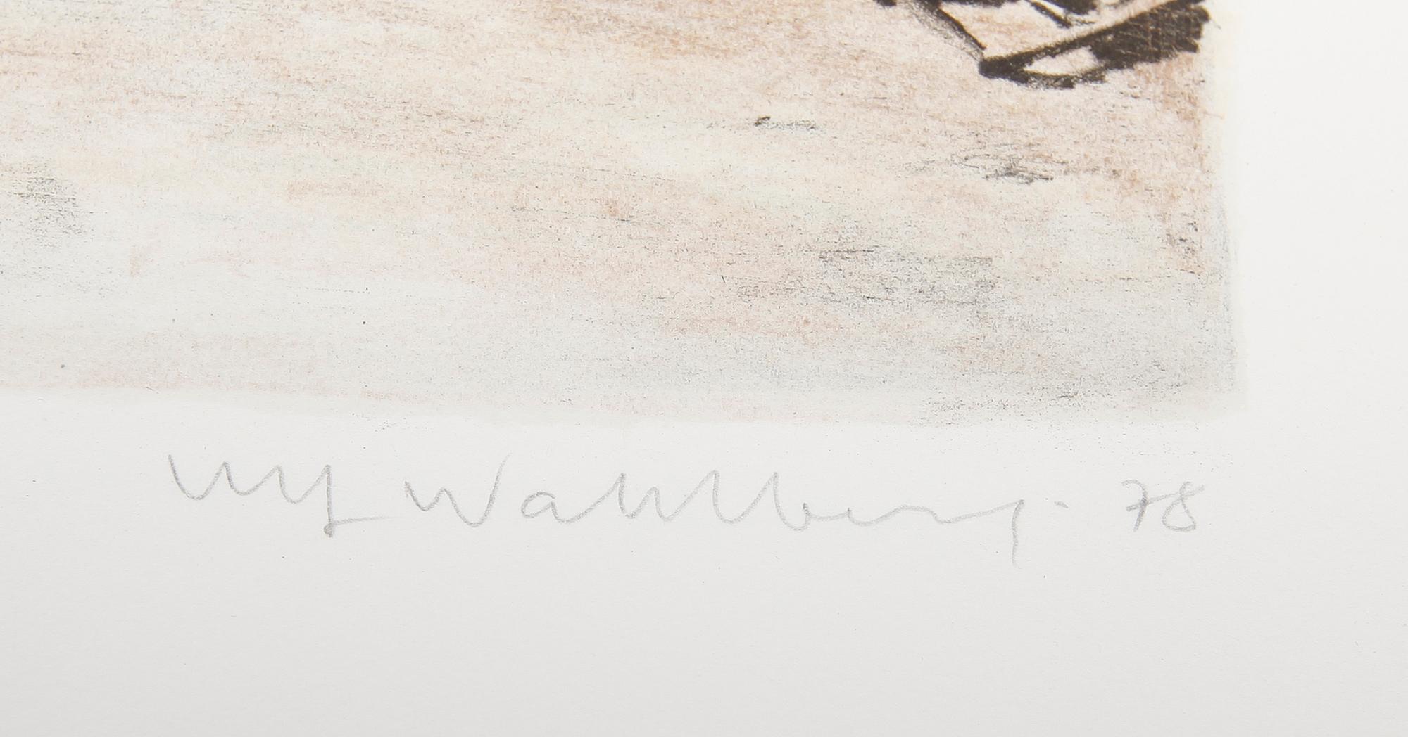 ULF WAHLBERG, 2 st, färglitografier, signerade och daterade -78.