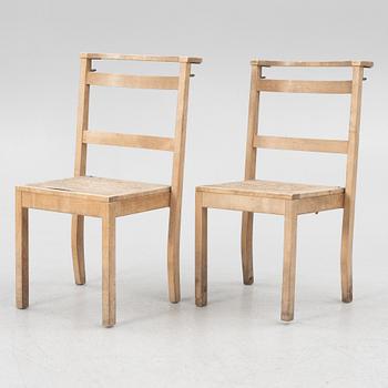 Ella Öström, a set of six chairs, for St. Thomas Church, Vällingby, 1960.