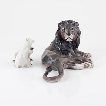 Two figurines, Dahl Jensen, Denmark.