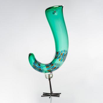 Alessandro Pianon, a 1960s Pulcino', glass sculpture, Vistosi, Murano, Italy.