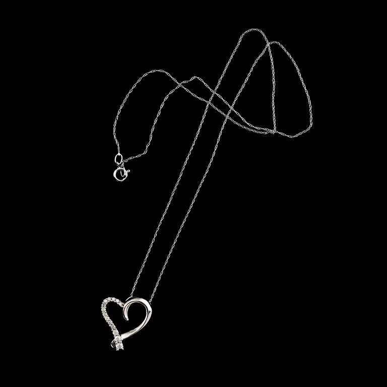 HÄNGE, 10 k guld, diamanter tot ca 0.25 ct.