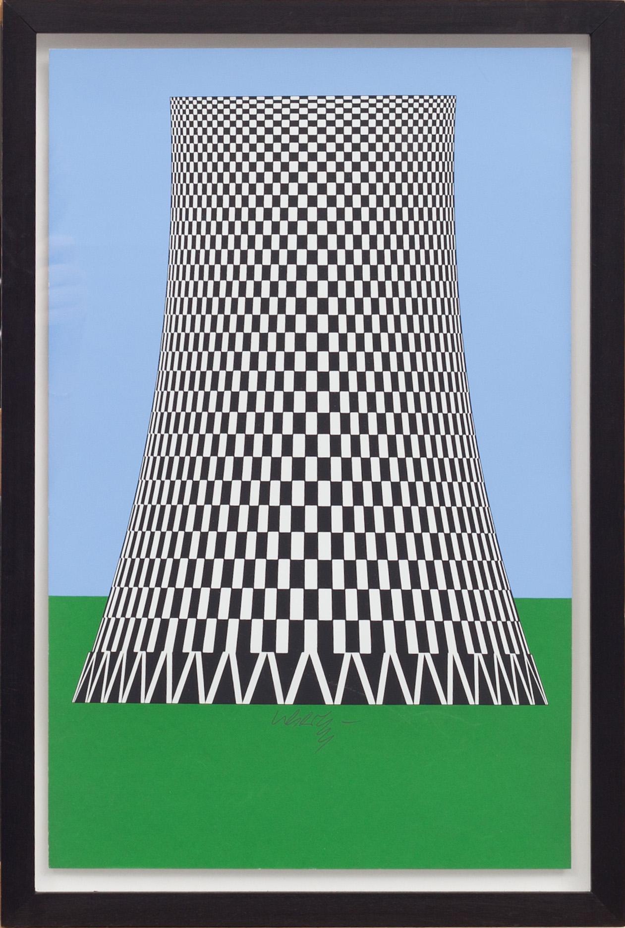 VICTOR VASARELY, färgserigrafi, signerad, ej numrerad.