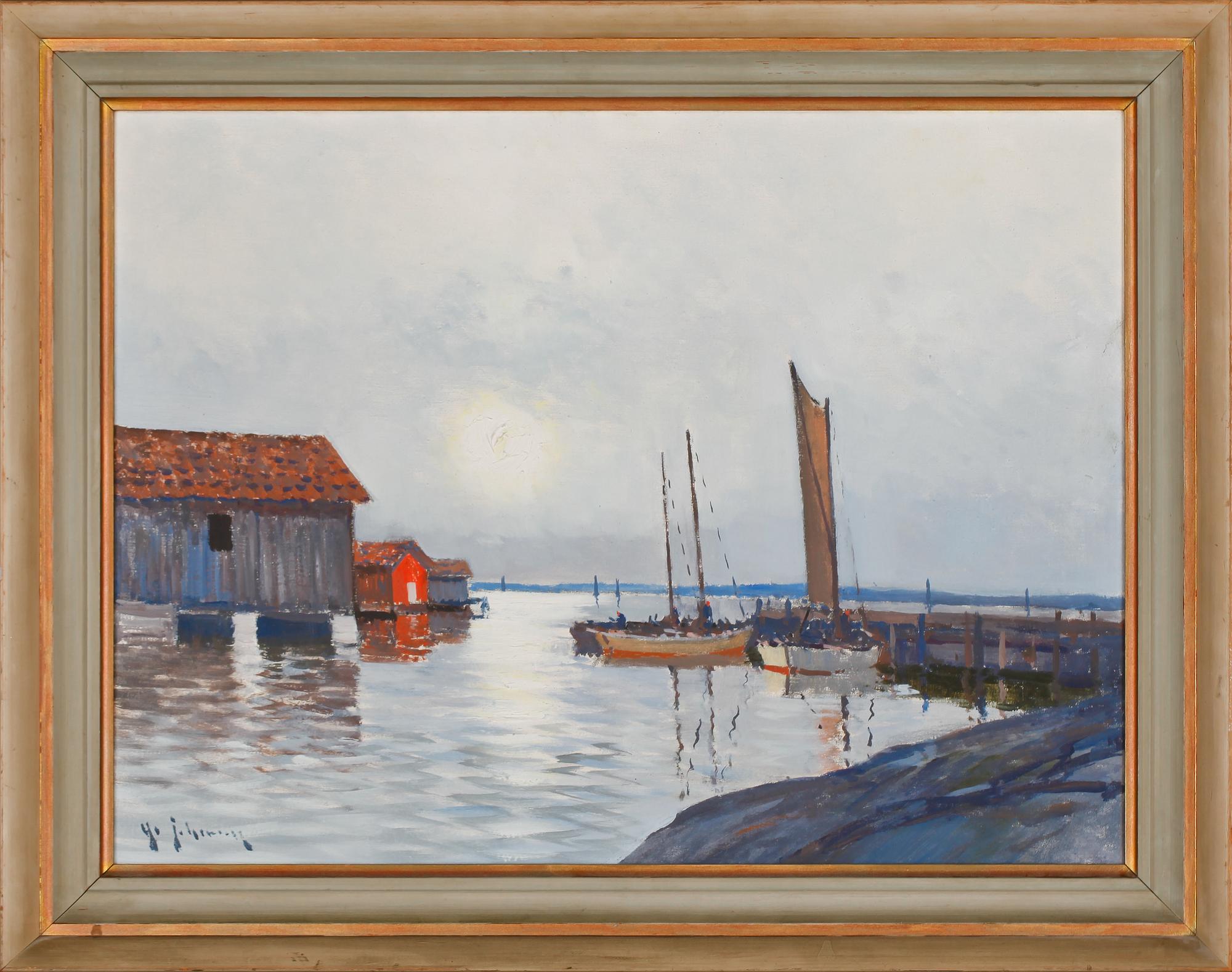 YO JOHANSSON, olja på duk, signerad.