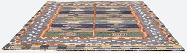 Märta Måås-Fjetterström, matta "Blå taggen", rölakan, ca 354 x 251 cm, signerad AB MMF.