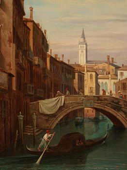 Gustaf Wilhelm Palm, ”Vue af Canale e Palazzo Osmarino i Venedig".