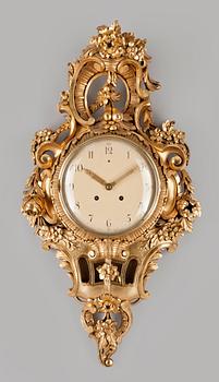 VÄGGPENDYL, rokokostil, Union, Stjärnsund, 1950/60-tal.