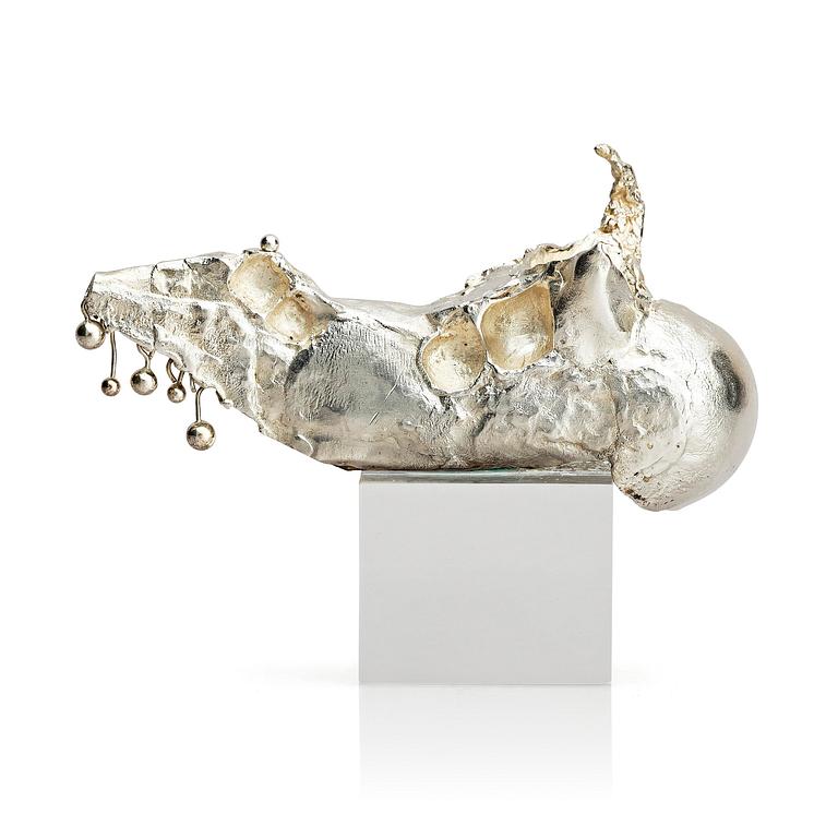 Lars Arby, a sterling silver sculpture, Gothenburg, Sweden 1982.