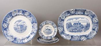 MATSERVISDELAR, 17 delar, porslin, "Skåne", Rörstrand.