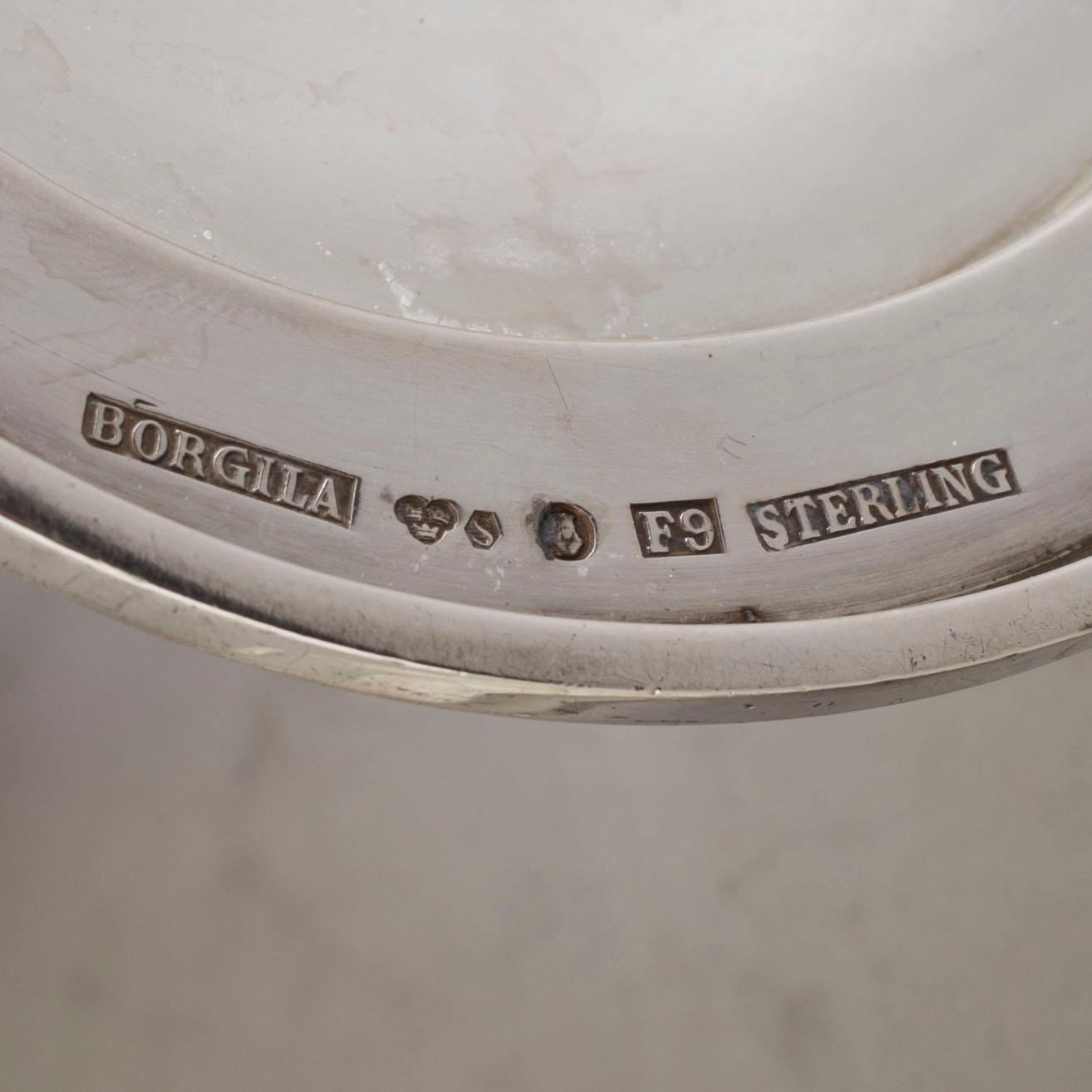 ATELIER BORGILA, ljusstakar, ett par, sterling silver, Stockholm, 1956.