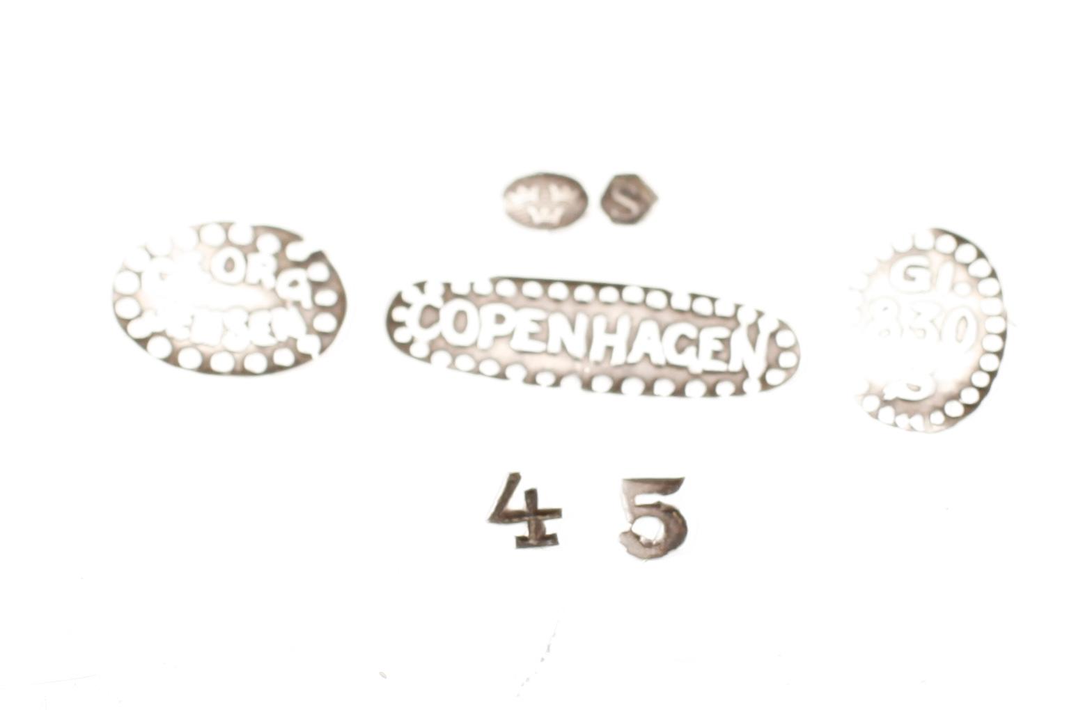 TEKANNA, silver, Georg Jensen, nr 45. Vikt ca 522 g.