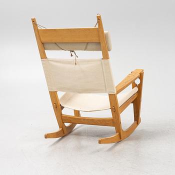 A rocking chair, 'GE673', by Hans J Wegner, for Getama, Denmark.