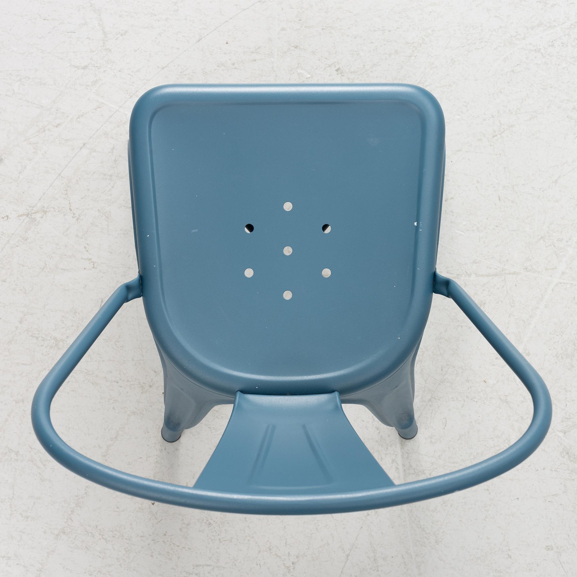 Xavier Pauchard, a set of 8 chairs, Tolix, France.