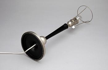 BORDSLAMPA, tenn, art deco, 1930-tal.