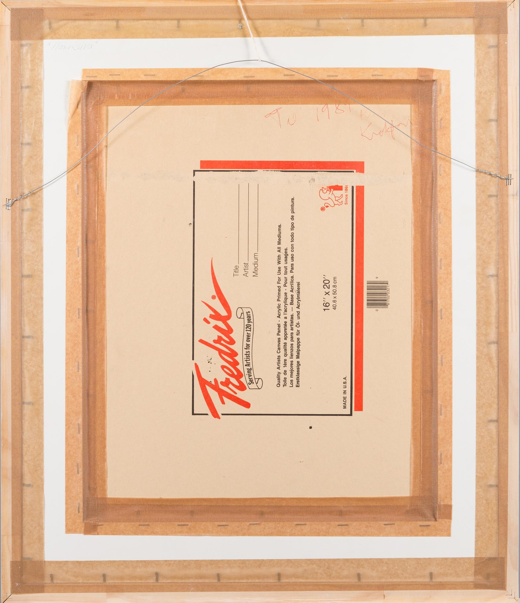 KRISTIAN KROKFORS, oil on canvas, signed and dated -89.