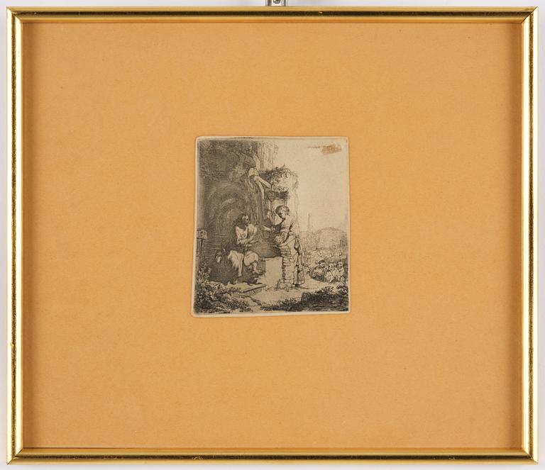 Rembrandt Harmensz van Rijn, "Christ and the Woman of Samaria among Ruins".