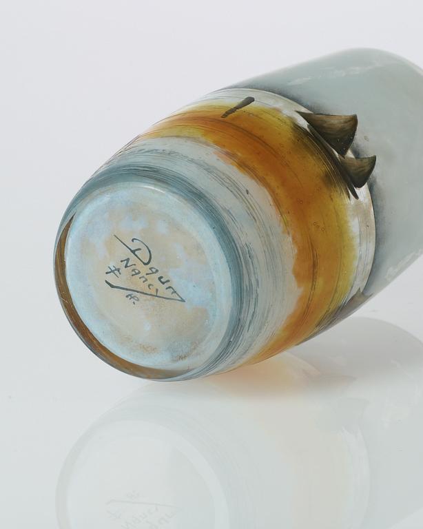 A Daum Art Nouveau cameo glass vase, Nancy, France.