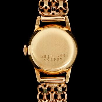 ARMBANDSUR, 18 k guld, 1967, Certina. Total vikt med urverk ca 22 gram.