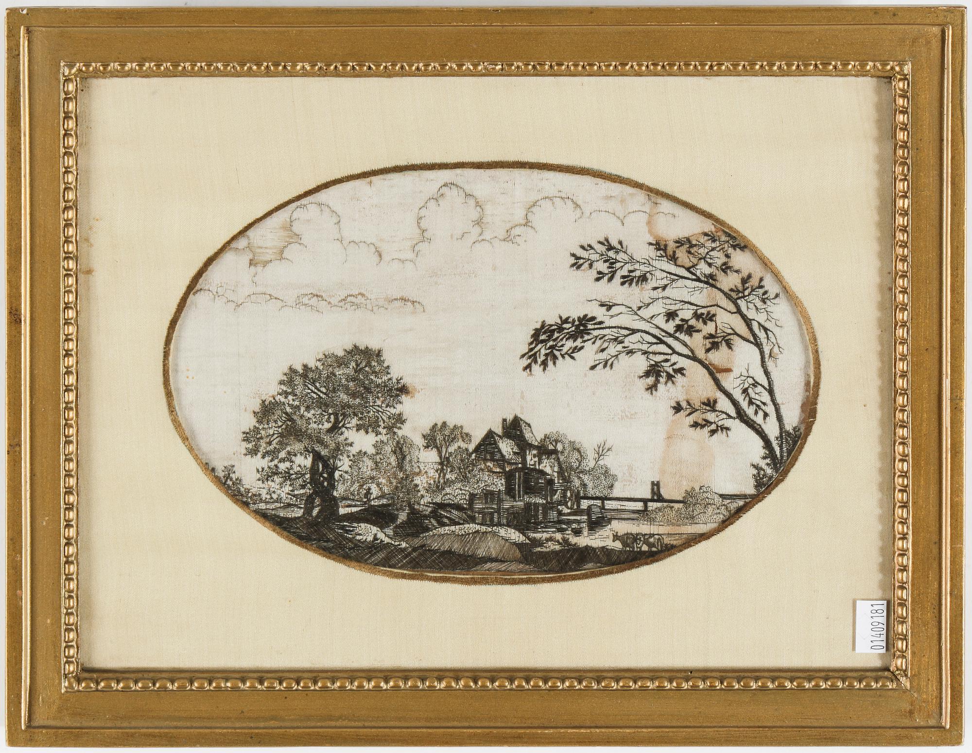 SIDENBRODERI, 1800-tal.