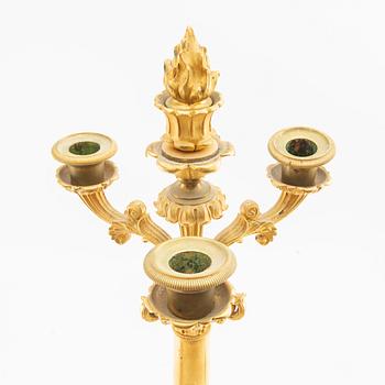 Kandelabrar ett par Empire-stil sent 1800-tal.