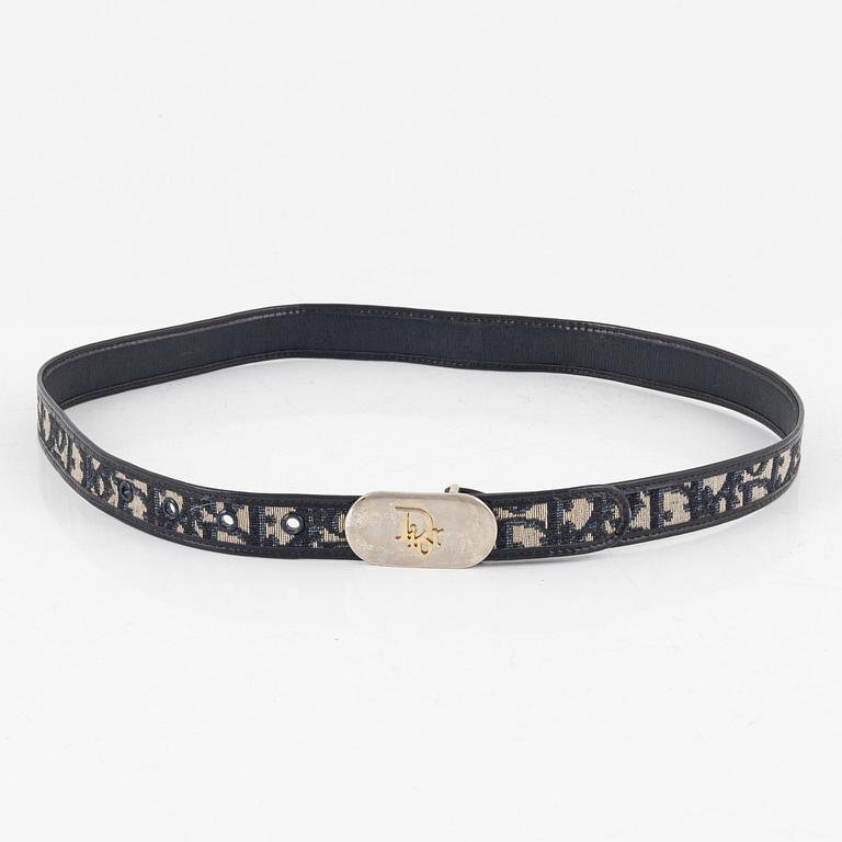 Christian Dior, väskor, 2 st samt ett skärp. Vintage.