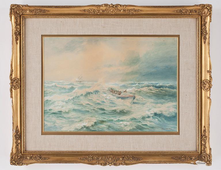 EDWARD DUNCAN, akvarell, signerad.