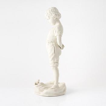 Figurin, "Gosse med groda", Gustafsberg, 1904.