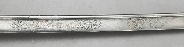 SABEL, m/1859, infanteriofficer.