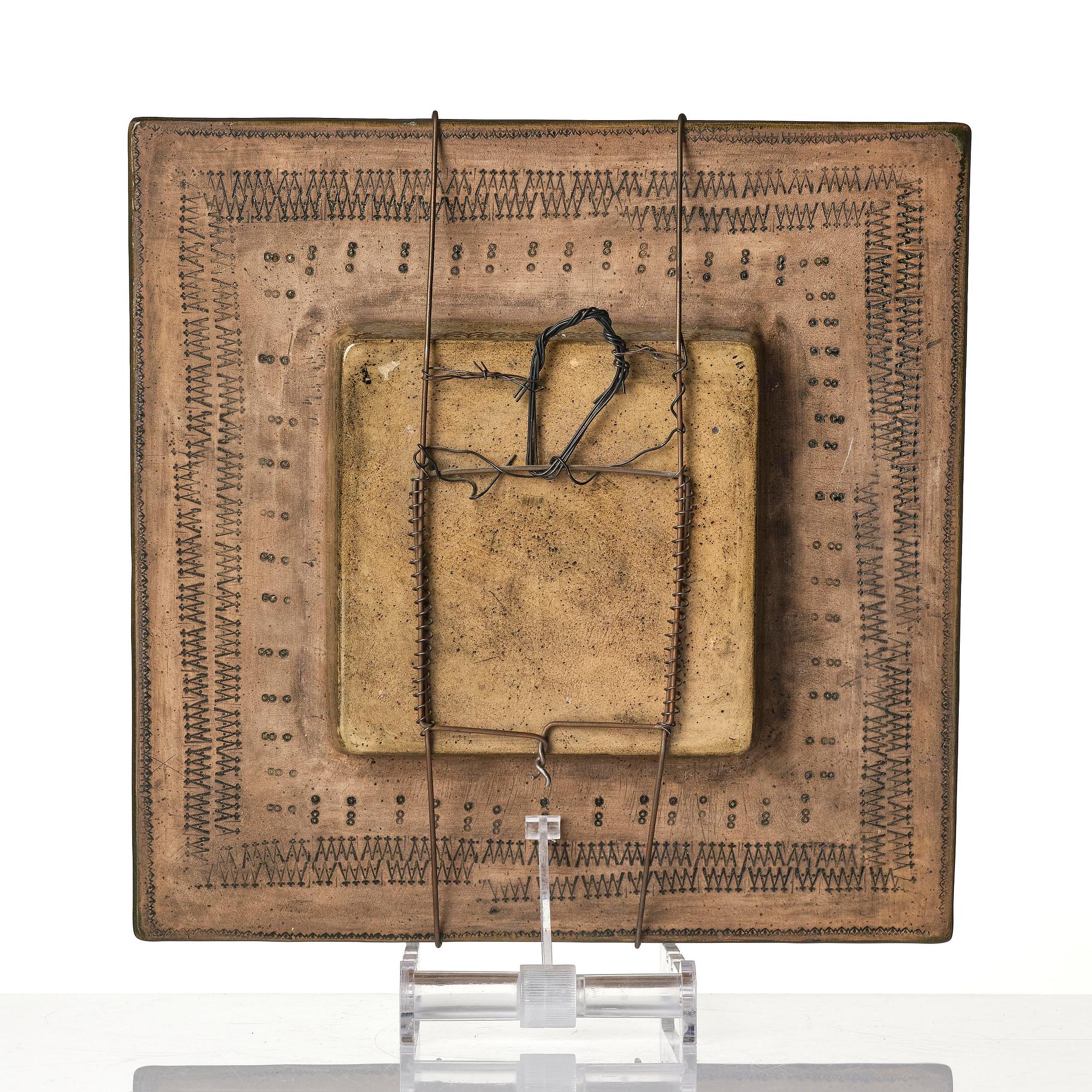 Rut Bryk, a wall relief/plaque, Arabia, Finland ca 1960.