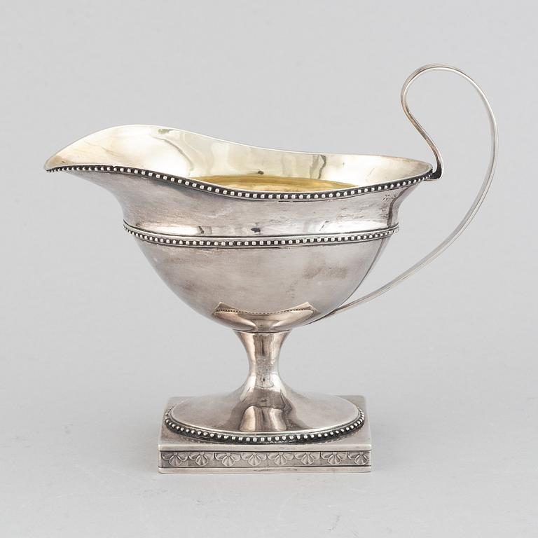 A swedish silver suace boat, mark of Lorenz Georg Weis, Norrköping, probably 1797.