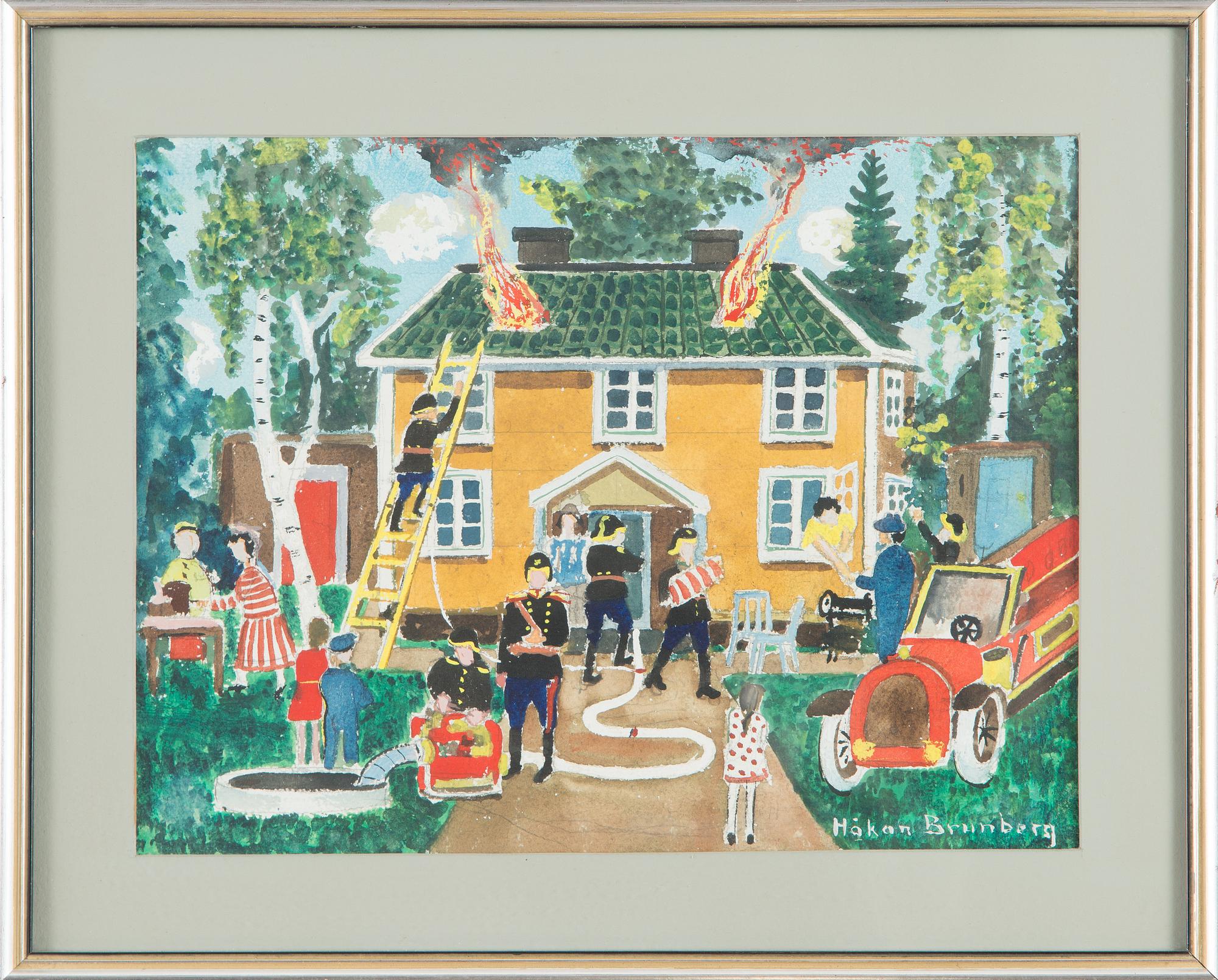 Håkan Brunberg, Eldsvåda.