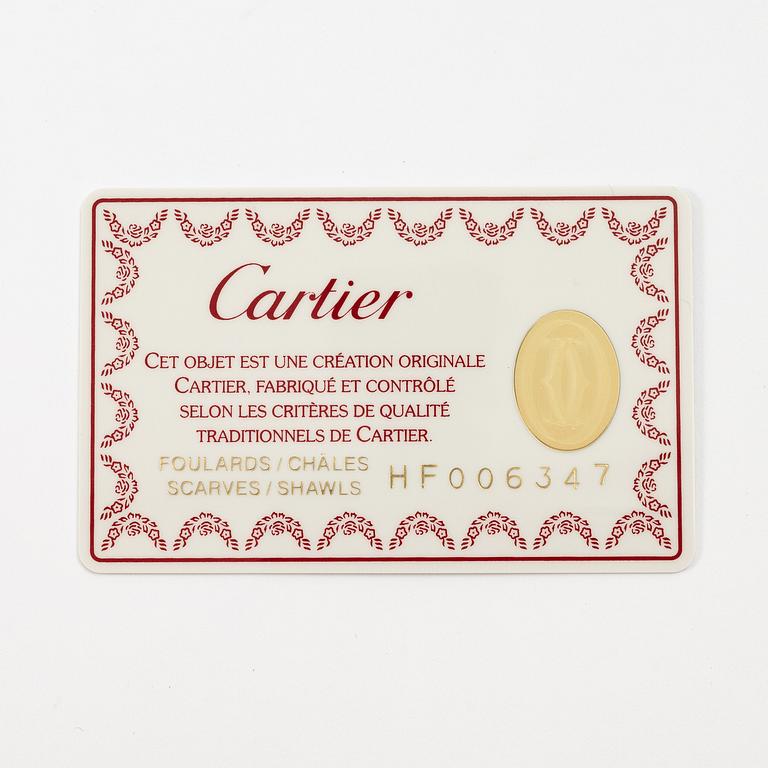 Cartier, a '13 rue de la paix' scarf.