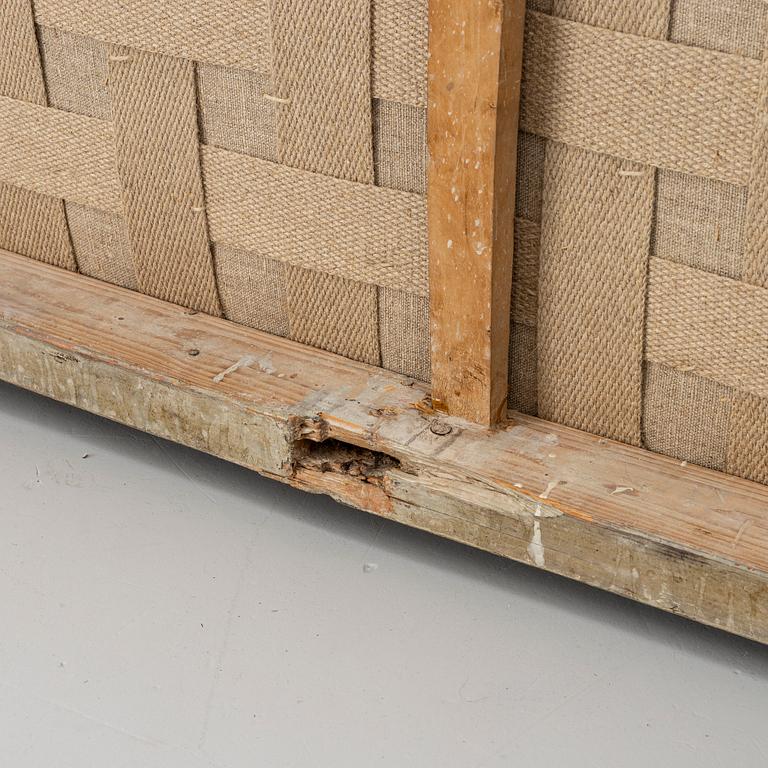 A late Gustavian sofa, circa 1800.