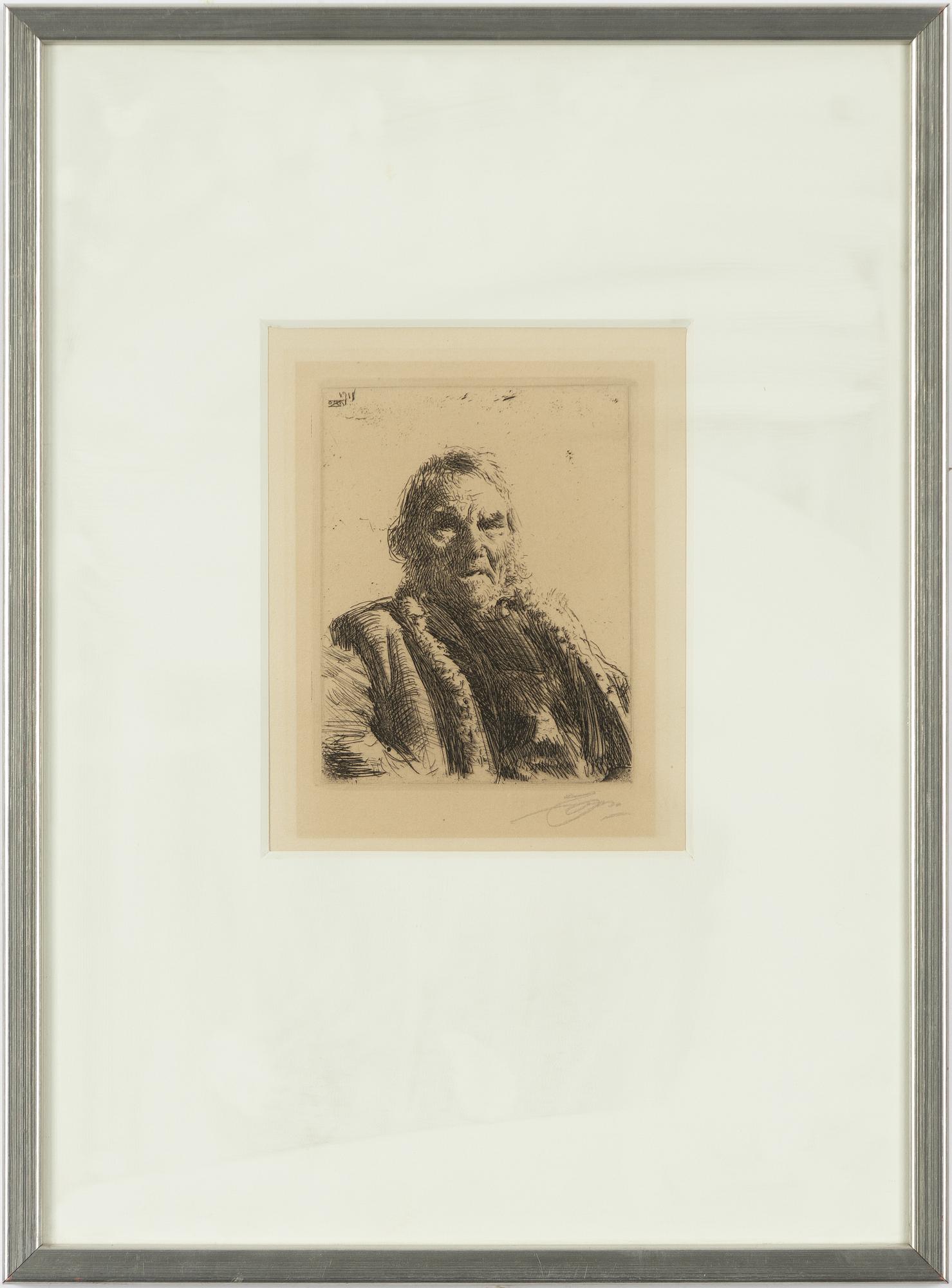 Anders Zorn, "Gammal knekt".