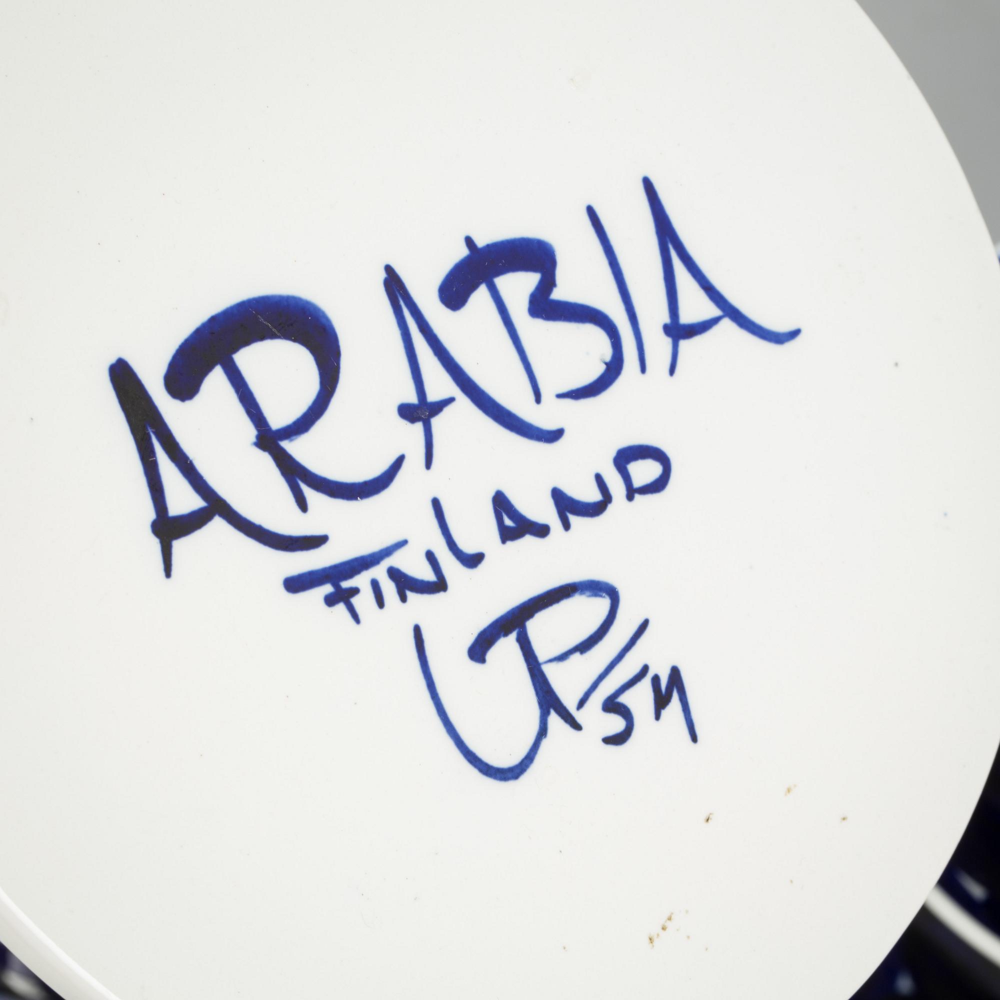 SERVISDELAR, 10 delar, porslin, "Valencia" Ulla Procopé, Arabia, Finland.