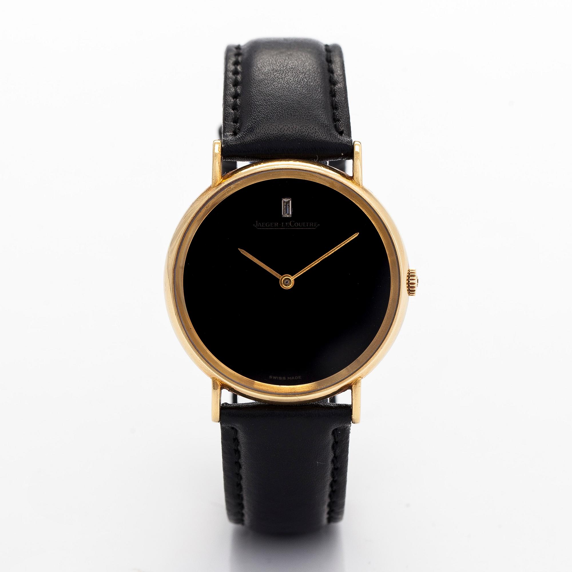Jaeger-LeCoultre, Vogue, "Onyx dial", wristwatch, 34 mm.