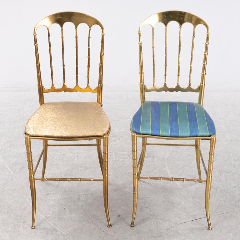 Eight Chiavari style chairs, Italy, second half of the 20th century.