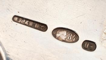 SOPPSLEV, silver, Ryssland, 1800/1900-tal. Vikt ca 165 g.