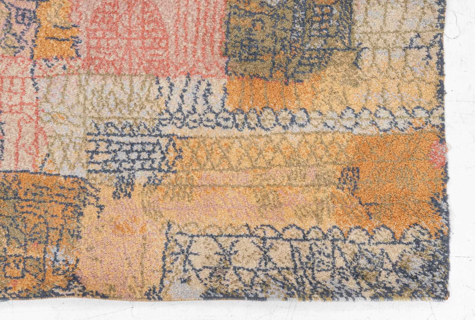 Paul Klee, matta, ”Florentinisches villenviertel”, maskingjord flossa, ca 200 x 140 cm.