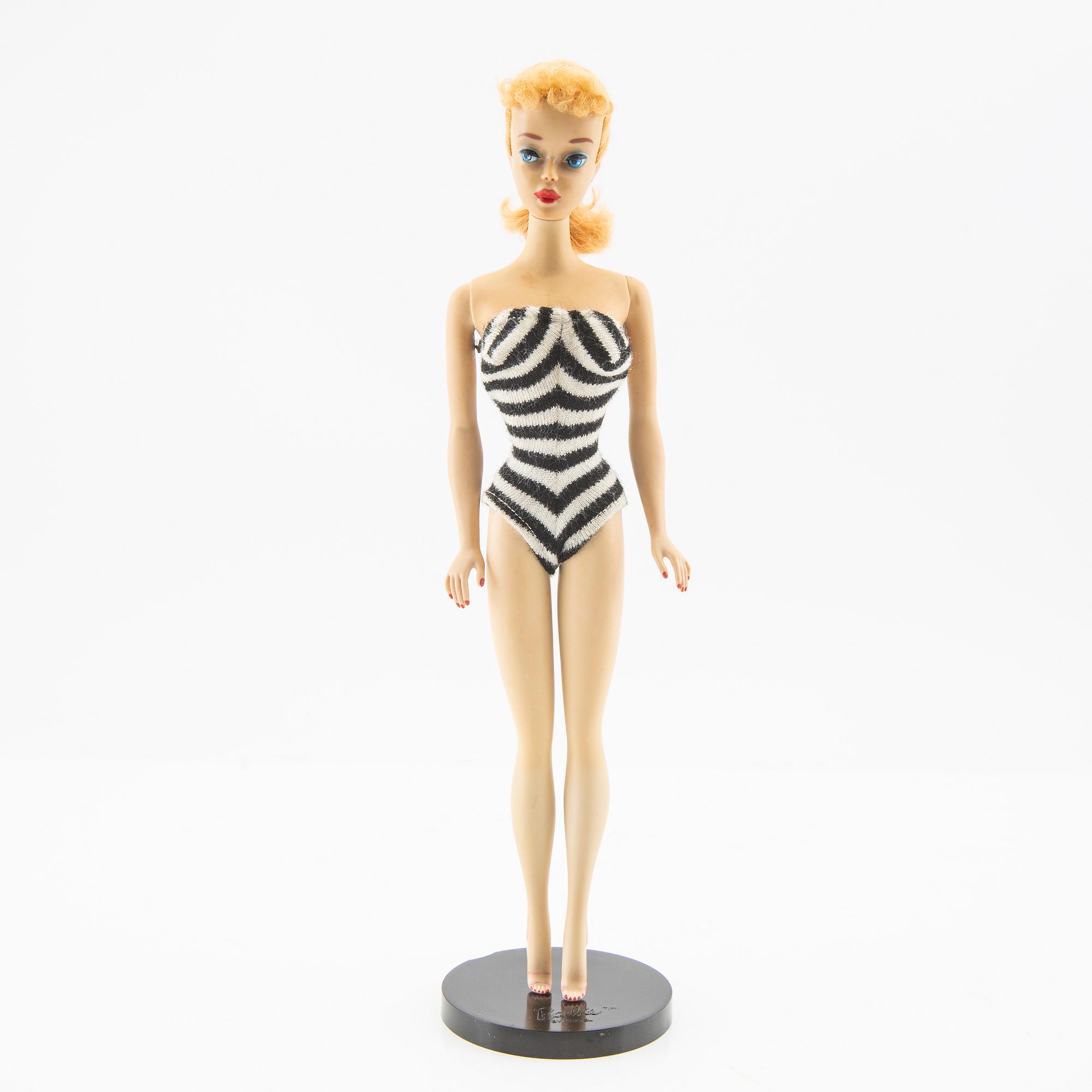 Barbie, docka, vintage "Nr. 3, Ponytail", Mattel 1960.