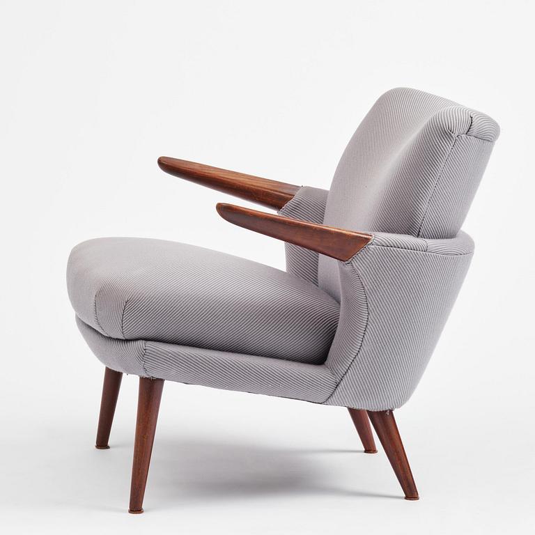 Ib Kofod-Larsen, a rare armchair model 423, Christensen & Larsen, Denmark, 1950s.