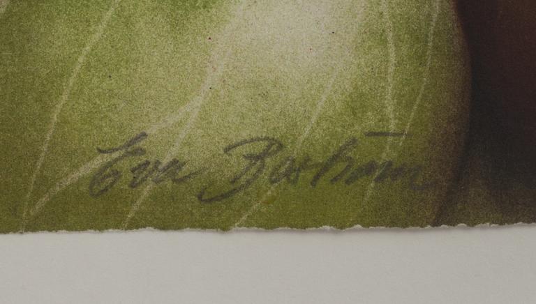EVA BOSTRÖM, färglitografi. Signerad och numrerad, 89/250.