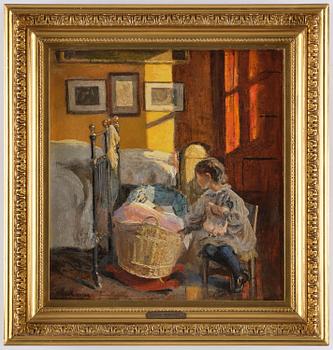 Viggo Pedersen, "Girl by the Cradle".