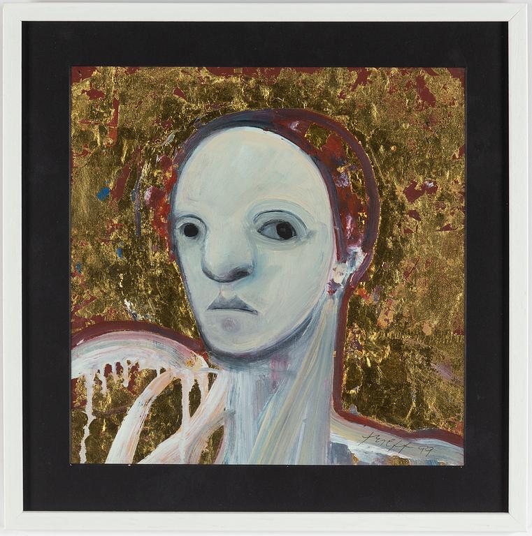 SELINA TRIEFF, mixed media, signed and dated -99.