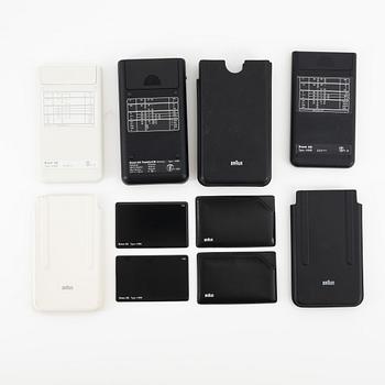 Dieter Rams & Dietrich Lubs, a set of four caulculators from Braun.