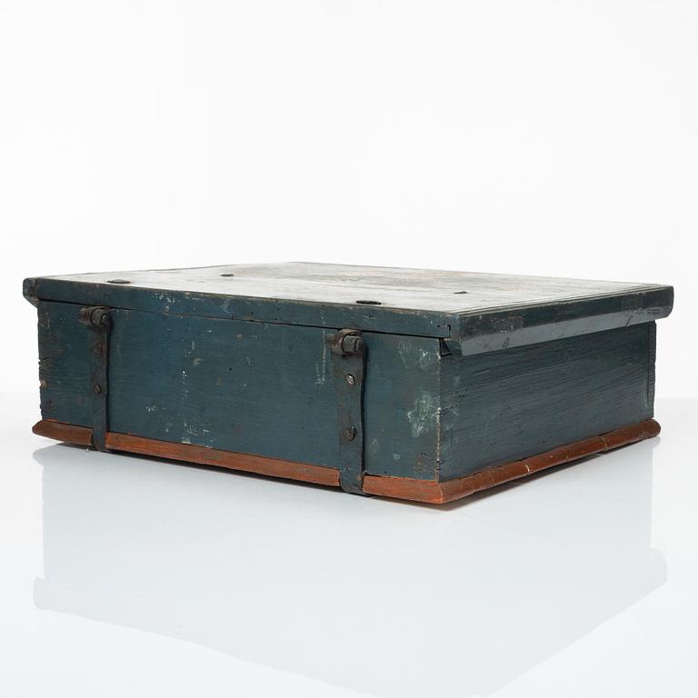 A 19th century wooden box, Sweden.