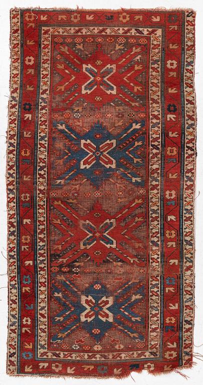 Matta, Kazak, antik, ca 208 x 105 cm.