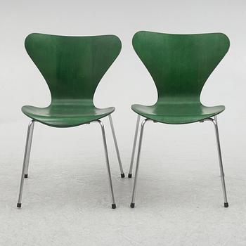 Arne Jacobsen, stolar, 6 st, Fritz Hansen, Danmark 1980.