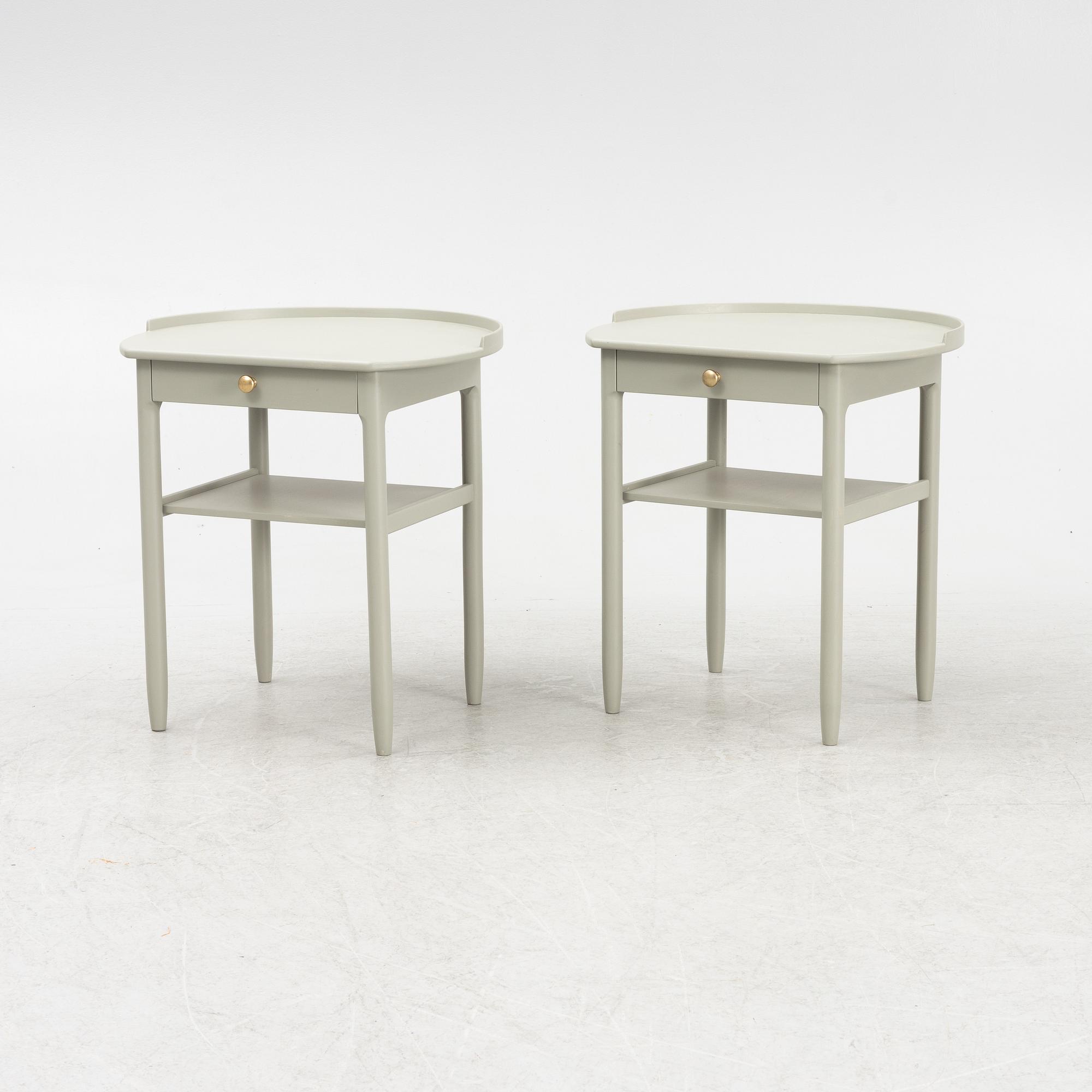 Sven Engström och Gunnar Myrstrand, sängbord, ett par, Bodafors, 1963.